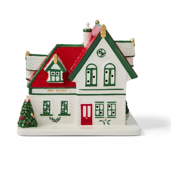 Christmas Tree Village LED Pet Shop
