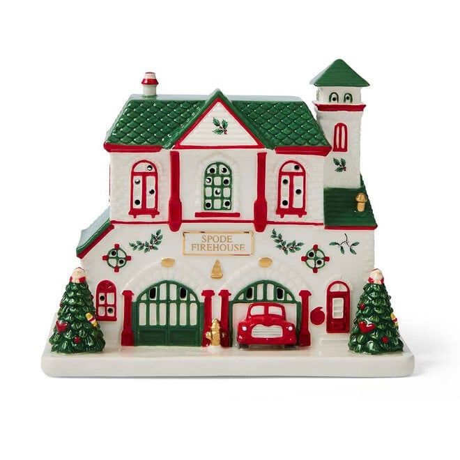 Christmas Tree Village LED Fire Station