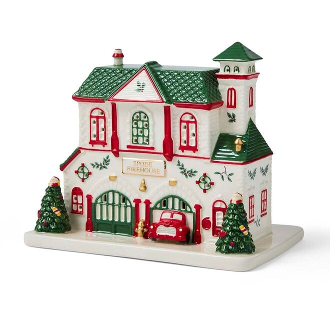 Christmas Tree Village LED Fire Station