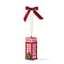 Christmas Tree Red Phone Box Ornament