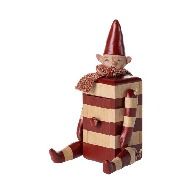 Elf with Drawer - Red