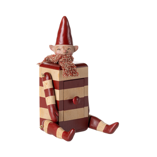 Elf with Drawer - Red