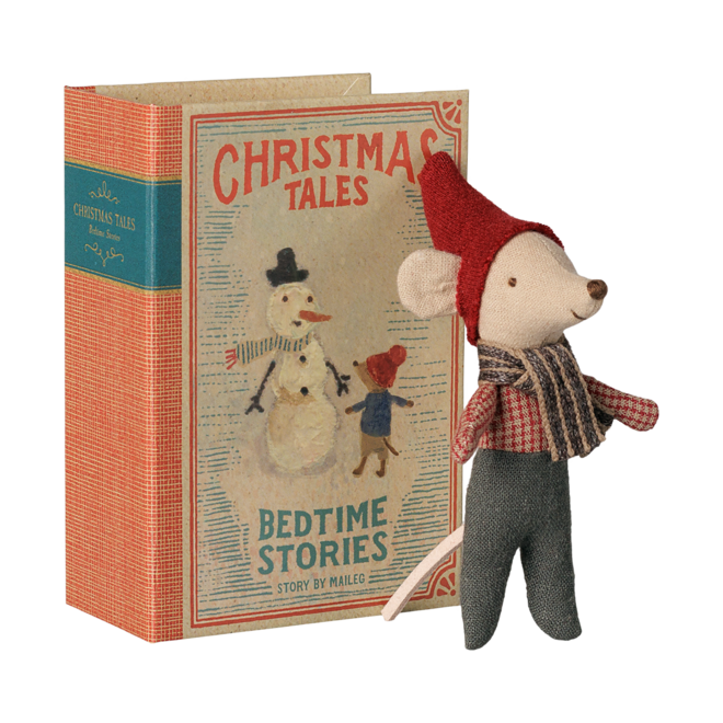 Christmas Mouse, Baby in Book
