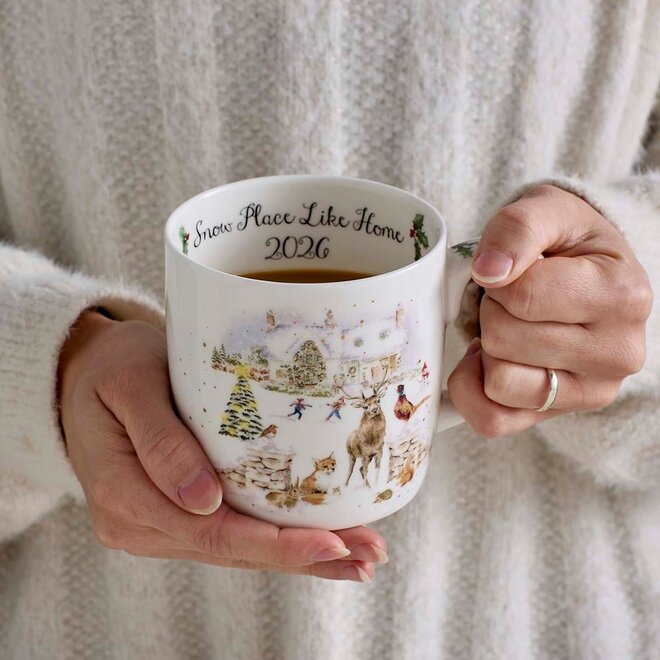 Wrendale Designs Snow Place Like Home 2026 Annual 14oz Large Mug
