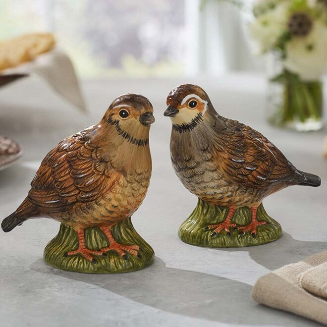 Woodland Salt & Pepper Shakers (Quail)