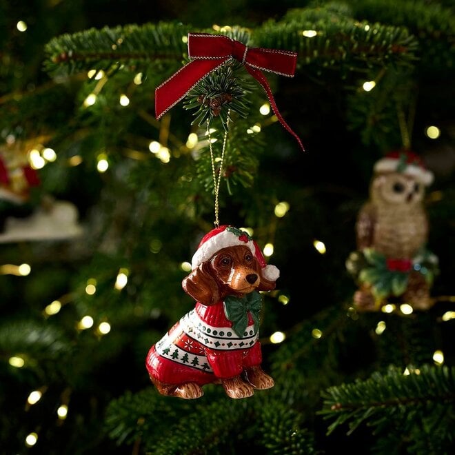 Dachshund in Christmas Jumper Ornament