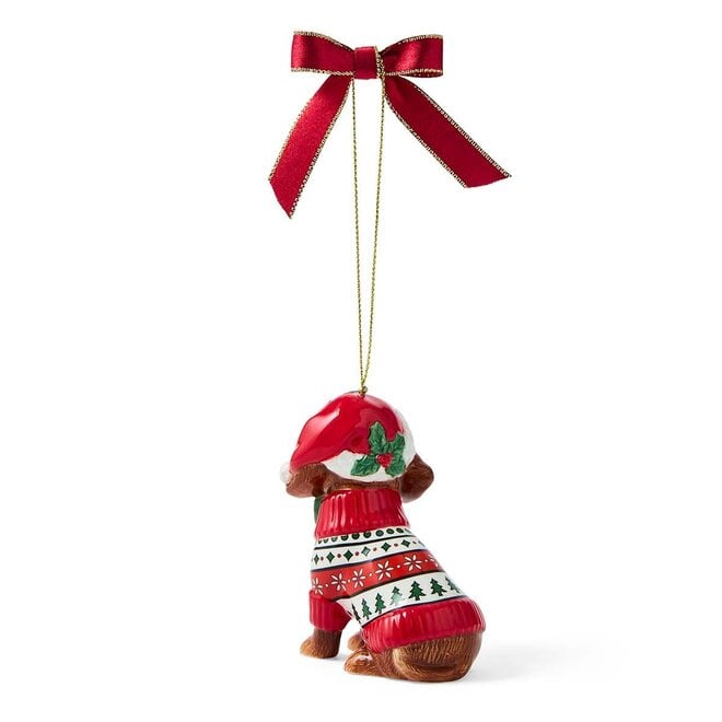 Dachshund in Christmas Jumper Ornament