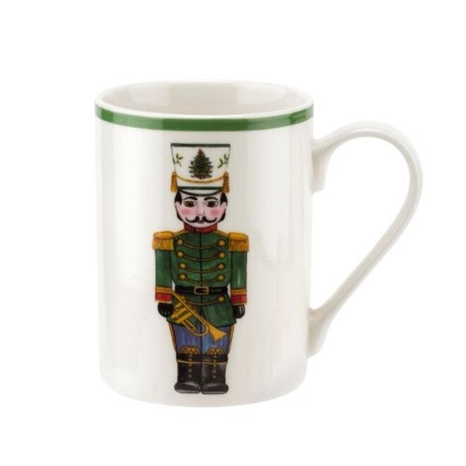 Christmas Tree Nutcracker Mugs & Tray Set