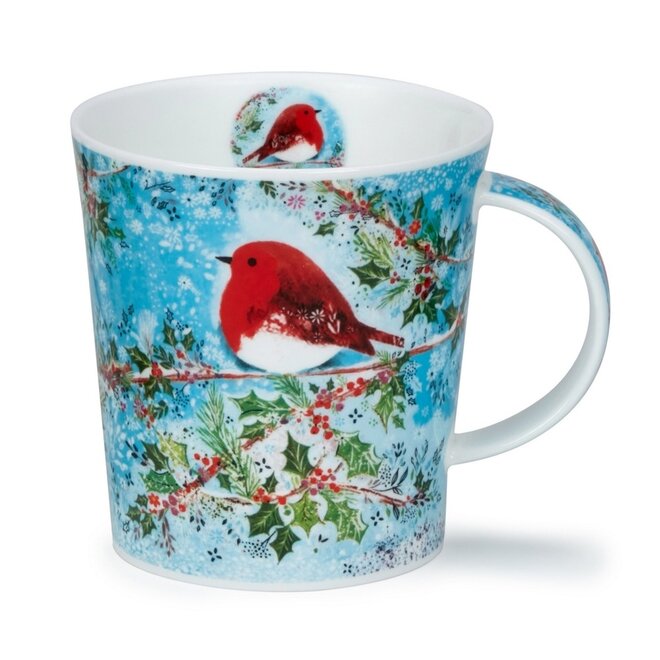 Lomond Snowy Christmas Robin Mug