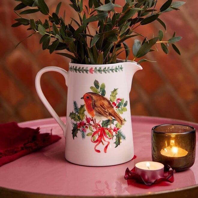Botanic Garden Christmas Holly 1.5 Pint Bella Jug