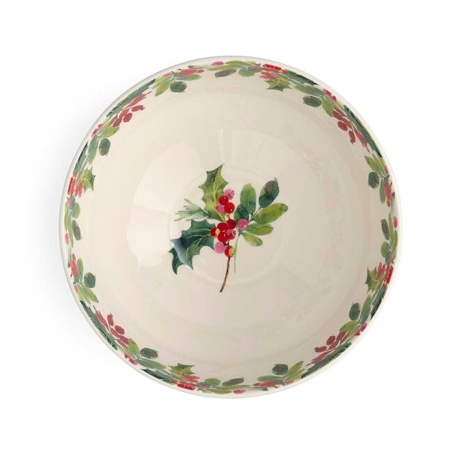 Botanic Garden Christmas Holly Salad Bowl