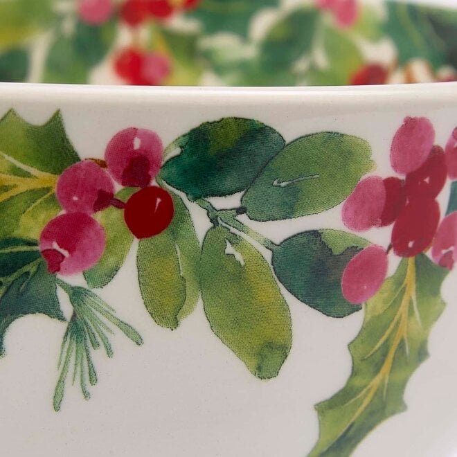 Botanic Garden Christmas Holly Salad Bowl