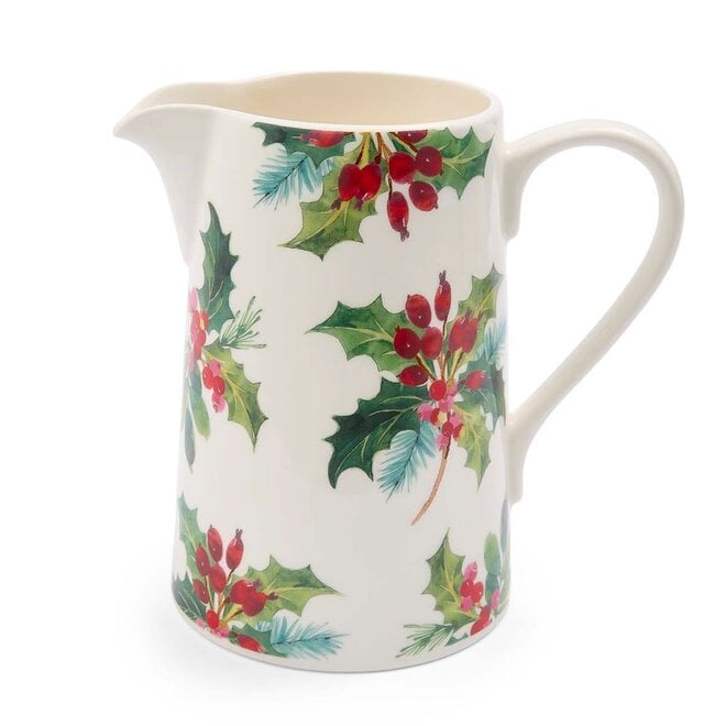 Botanic Garden Christmas Holly 3 Pint Bella Jug