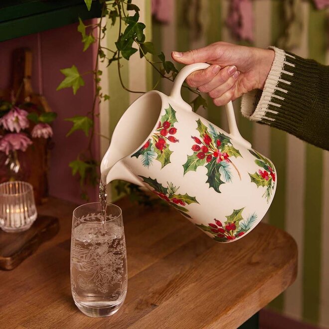 Botanic Garden Christmas Holly 3 Pint Bella Jug