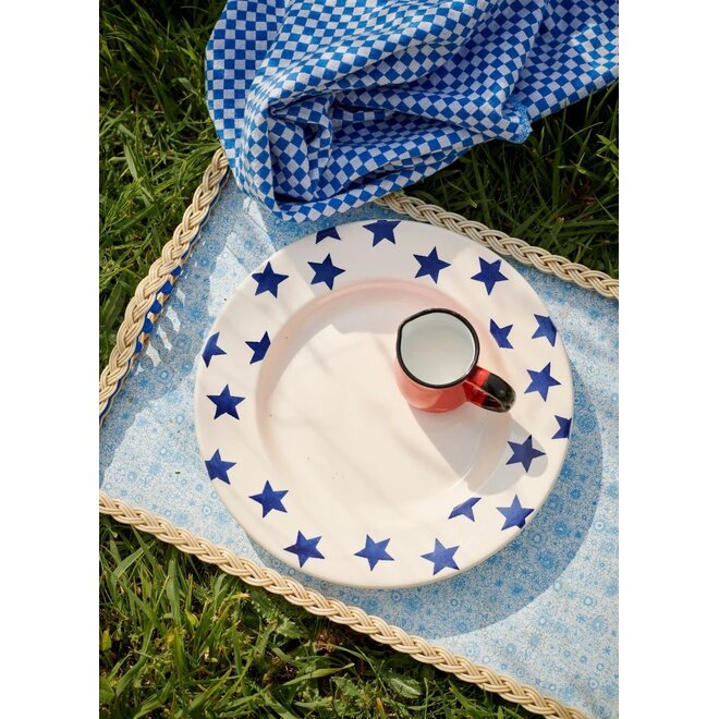 Blue Star Dinner Plate