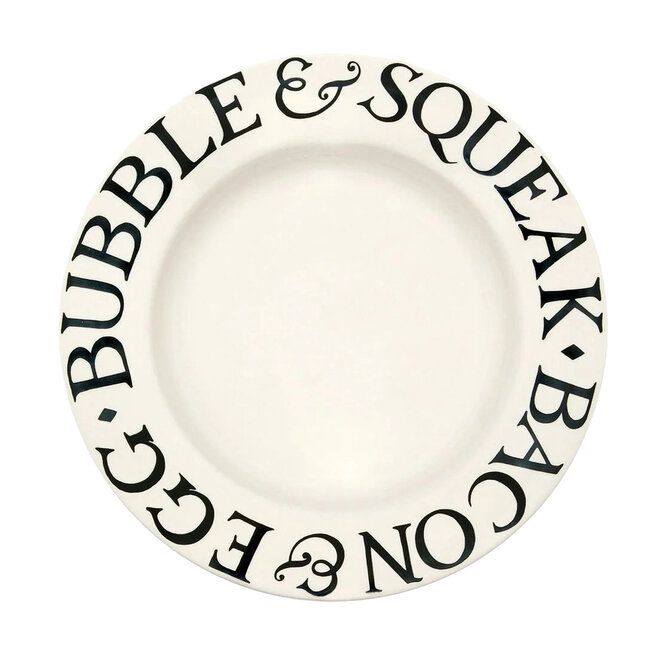 Black Toast Bacon & Egg Dinner Plate