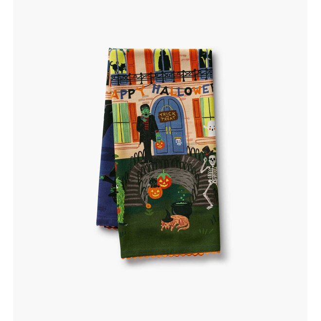 Haunted House Tea Towel