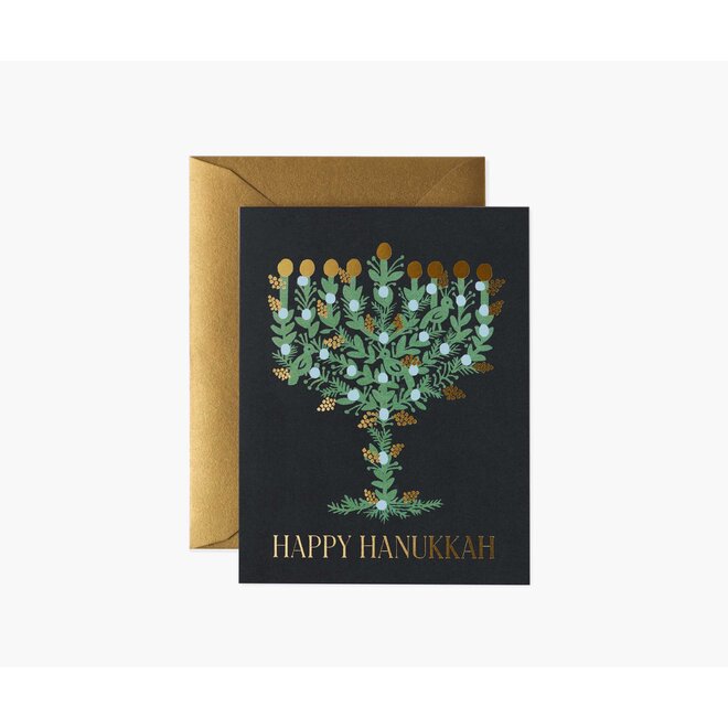 Laurel Menorah Card