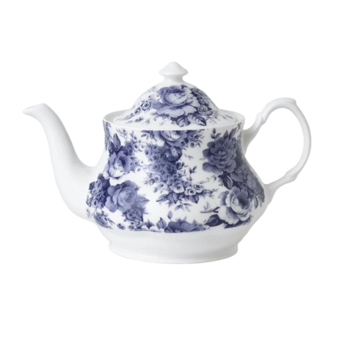 Blue Rose Chintz Teapot