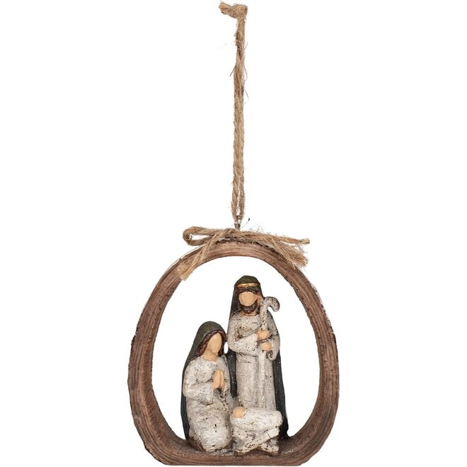 Wooden Nativity Ornament