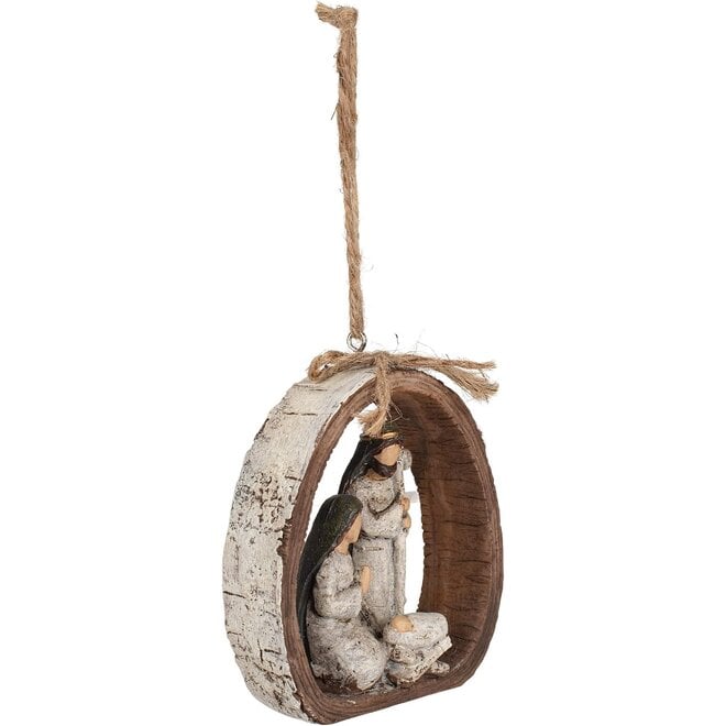 Wooden Nativity Ornament