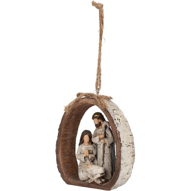 Wooden Nativity Ornament