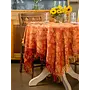 Mushroom Jacquard Tablecloth Gold & Rust - 60" x 90"