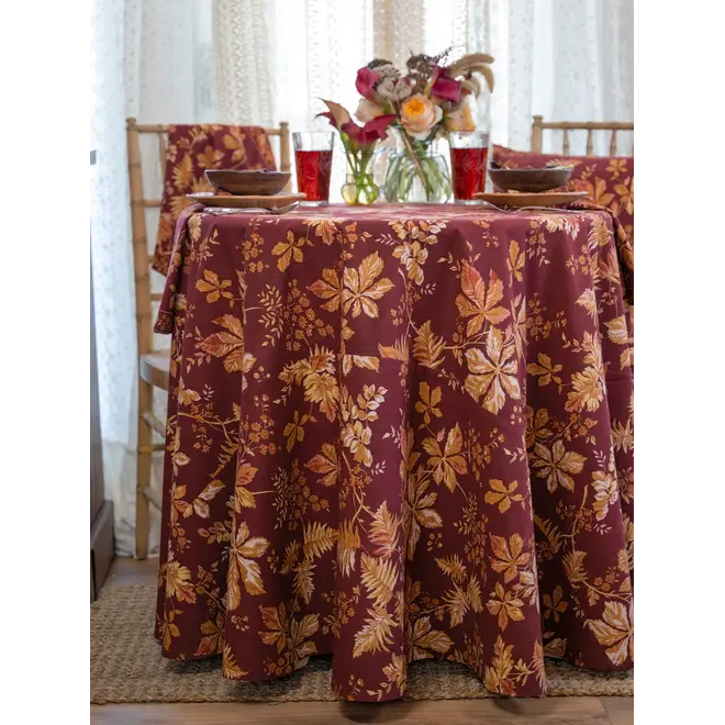 Adirondack Round Tablecloth Wine - 88"