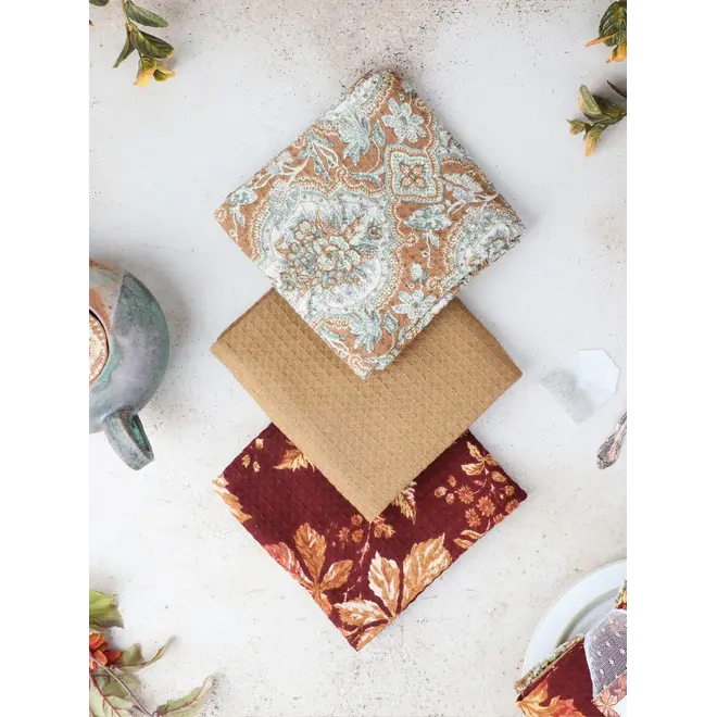 Maple Patchwork Tea Towel Bundle Set