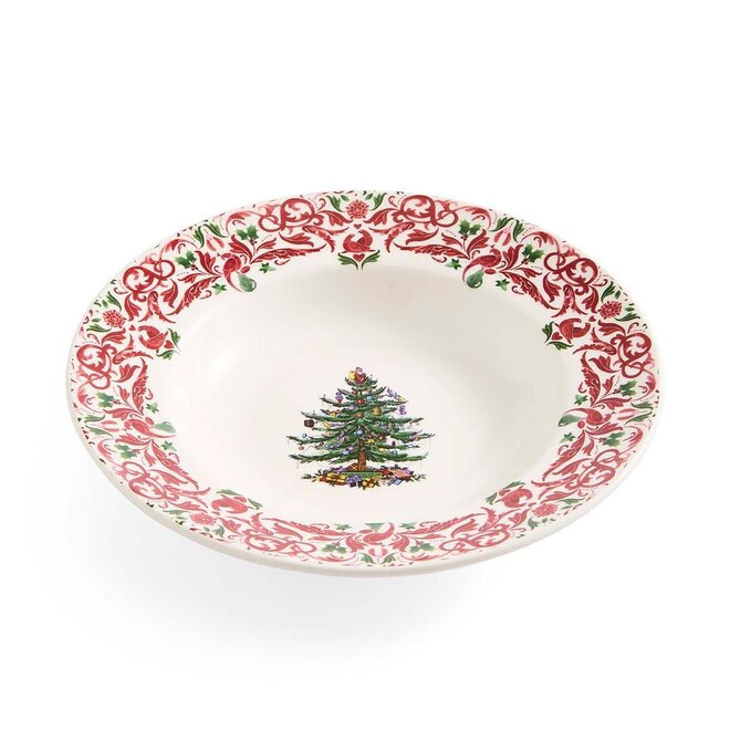 Christmas Tree Yuletide Soup Plate
