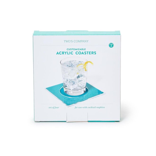 Clear Cocktail Coasters