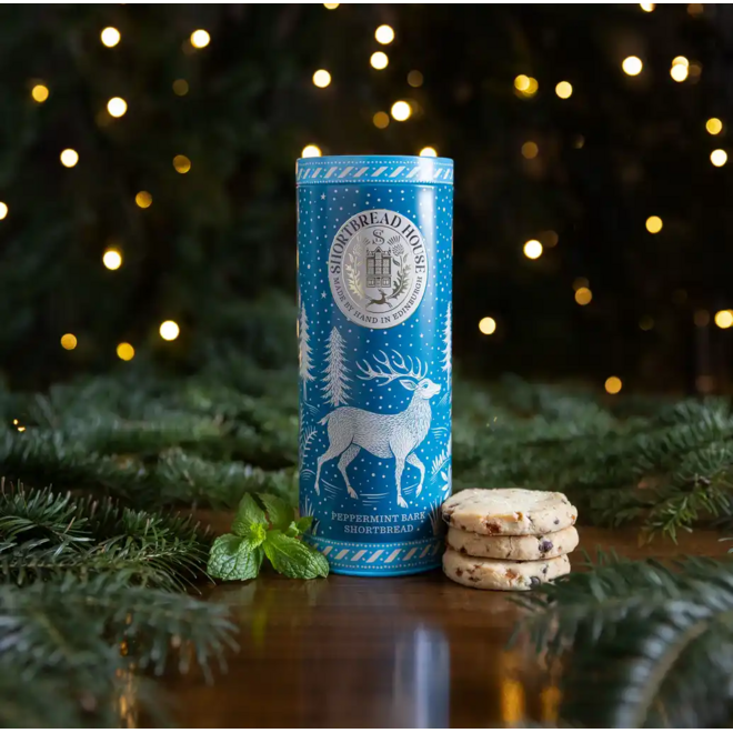 Shortbread House Peppermint Bark Shortbread Tin