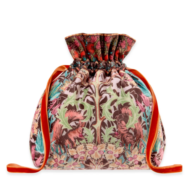 William Morris at Home Oak & Willow Velvet Drawstring Pouch Set