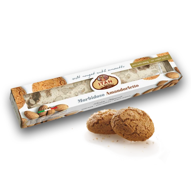 Soft Nougat With Amaretto Biscuit 100g