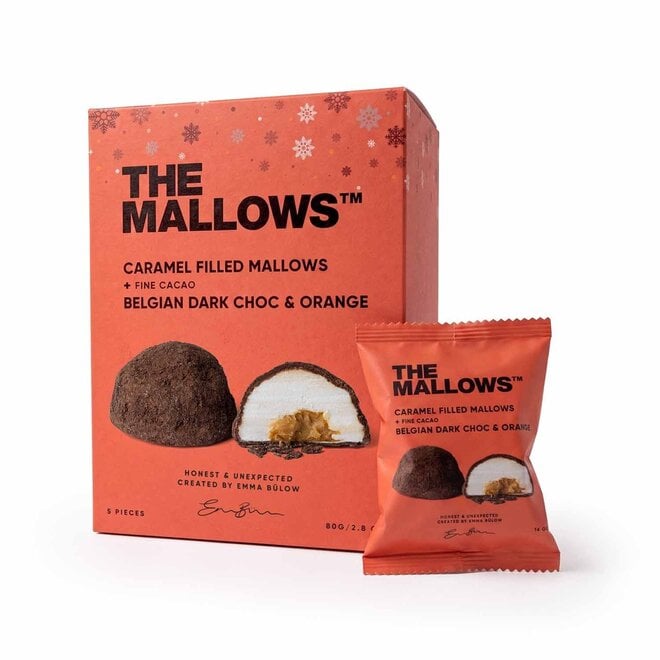 The Mallows Caramel, Dark Chocolate & Orange Filled Marshmallows