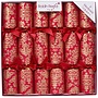Red Damask Christmas Crackers (Box of 6)