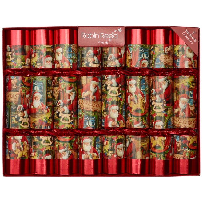 Santa's Toy Shop Christmas Crackers (Box of 8)