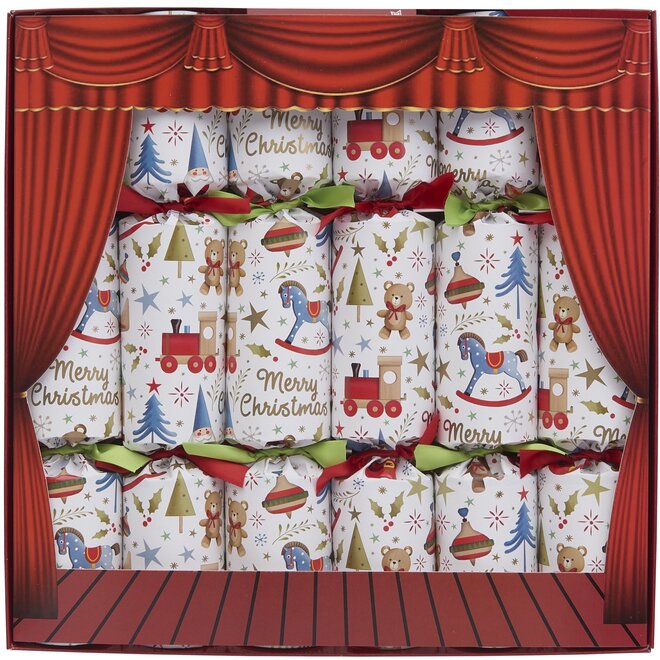 Toy Town Christmas Crackers (Box of 6)