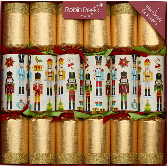 Traditional Nutcracker Christmas Crackers (Box of 6)