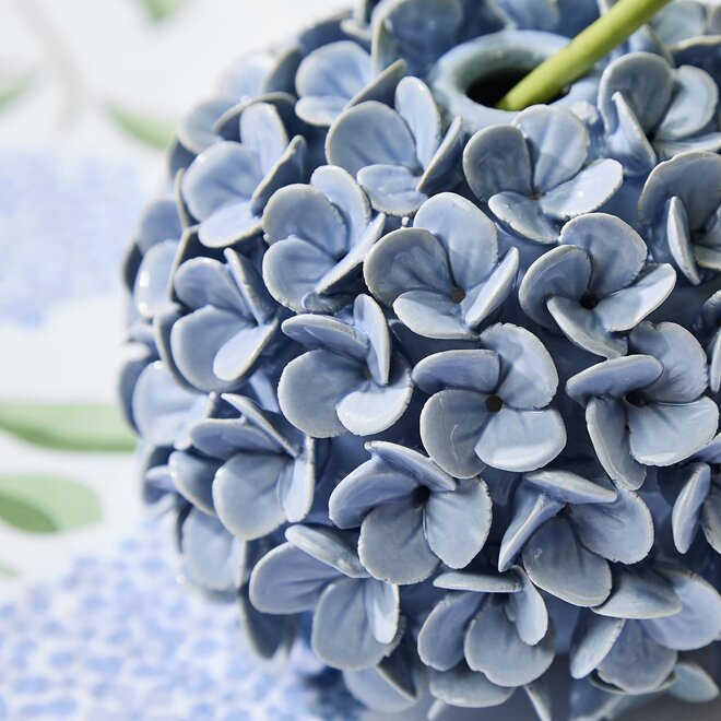 Blue Hydrangea Bud Vase