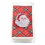 Santa Tartan Hostess Napkin & Caddy Set
