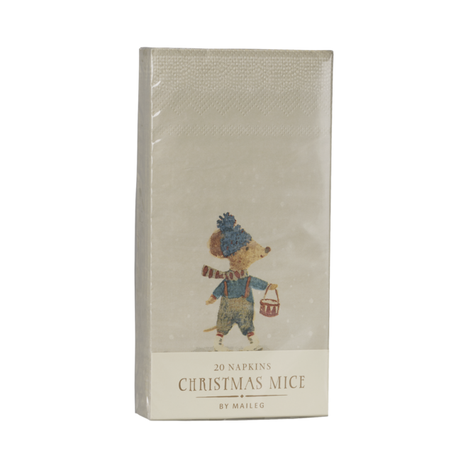 Napkin, Small - Christmas Mice