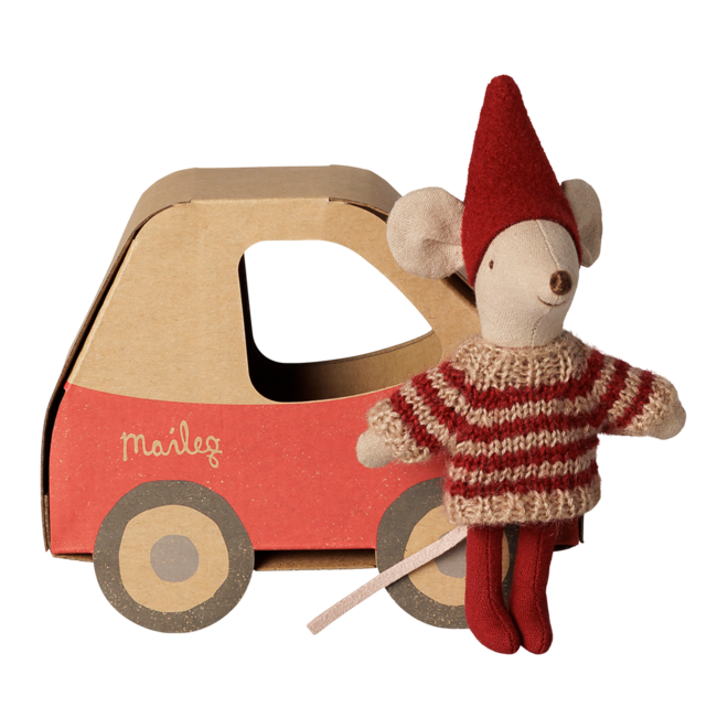 Christmas Mouse, Little Sister in Car Box