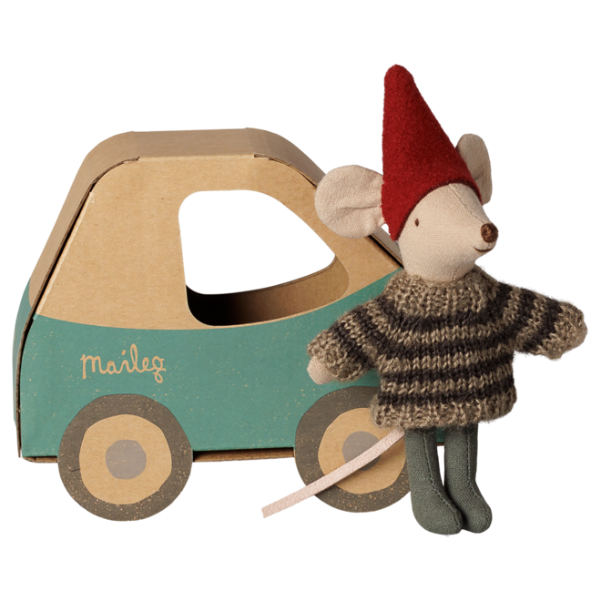 Christmas Mouse, Little Brother in Car Box
