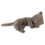 Sleeping Kitten Plush, Small - Grey