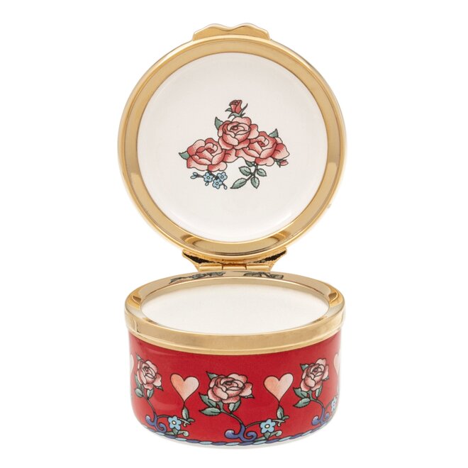 I Love You Deco Base Enamel Trinket Box