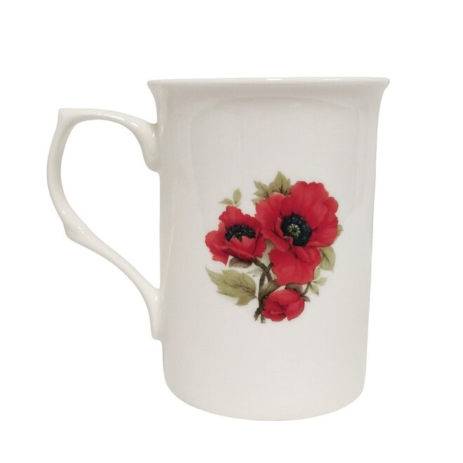 Adderley Ceramics Autumn Poppy Mug