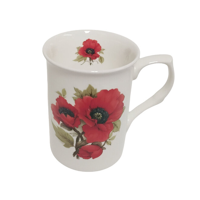 Adderley Ceramics Autumn Poppy Mug