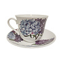 Adderley Ceramics Hydrangea Cup & Saucer