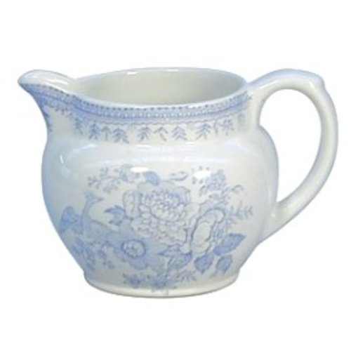 Burleigh Pottery Asiatic Pheasants Blue Small Dutch Jug Burleigh Pottery Asiatic Pheasants Blue Small Dutch Jug